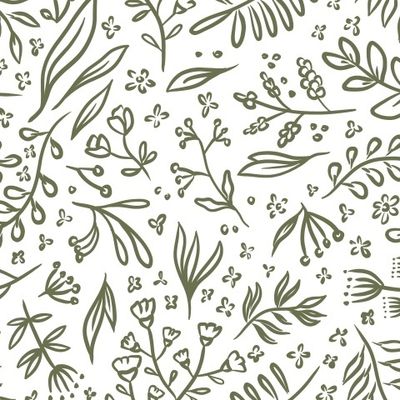 Зелень на белом 1.