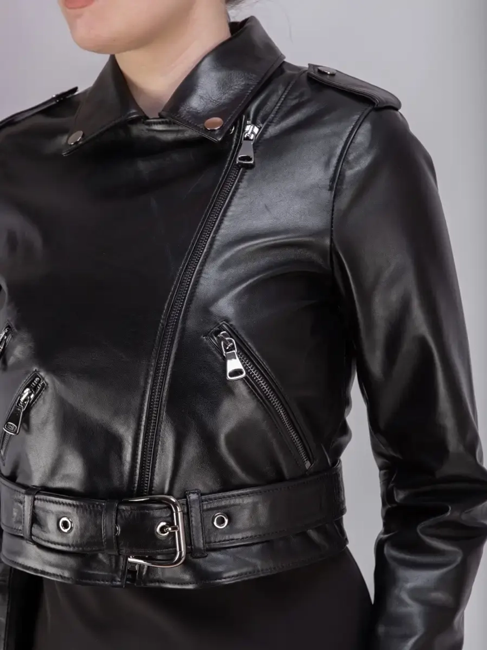 Косуха женская натуральная куртка кожаная Турция