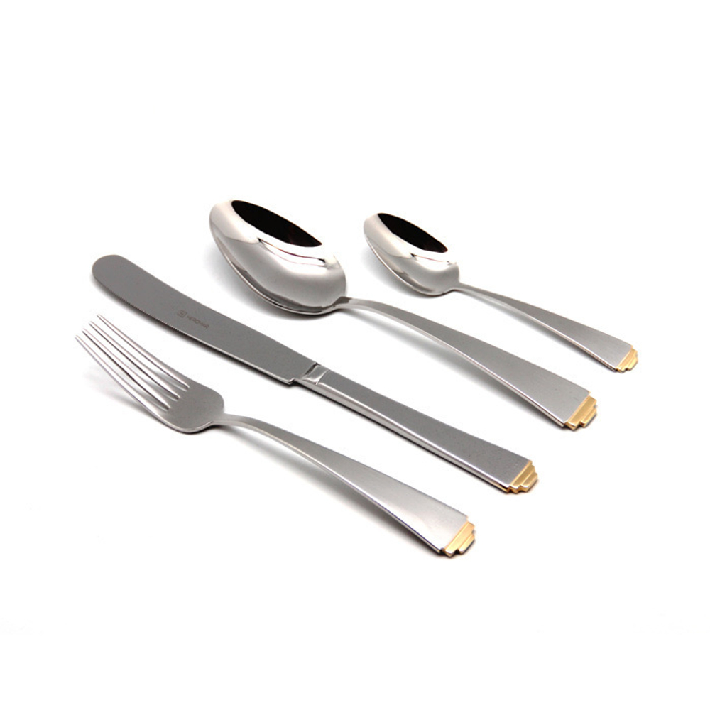 Набор столовых приборов на 6 персон 24 предмета Herdmar Sirius Gold