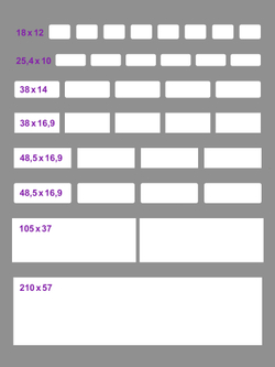 Стикеры бумажные А4