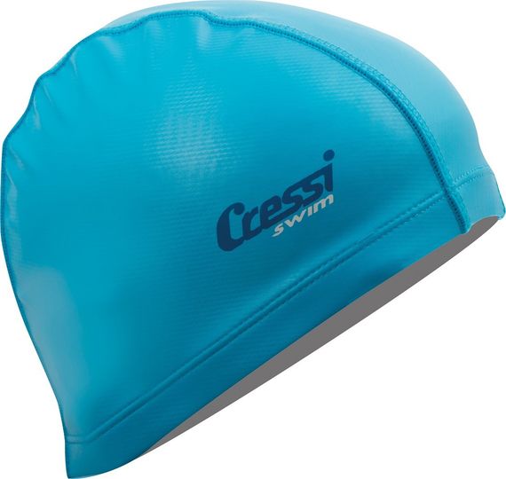 Шапочка нейлоновая для плавания Cressi PV Coated Cap голубая