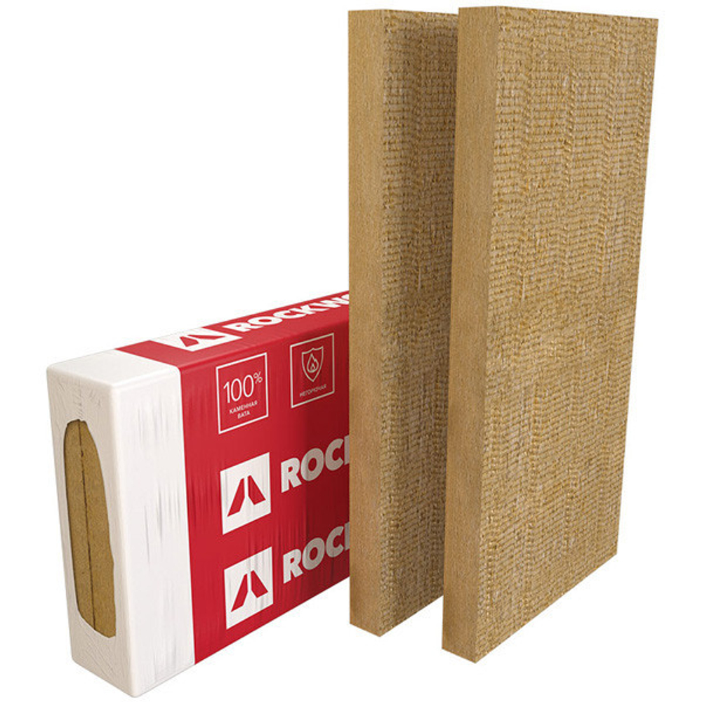 Базальтовая вата Rockwool Фасад Баттс Оптима 1000х600х100 мм 3 плиты в упаковке