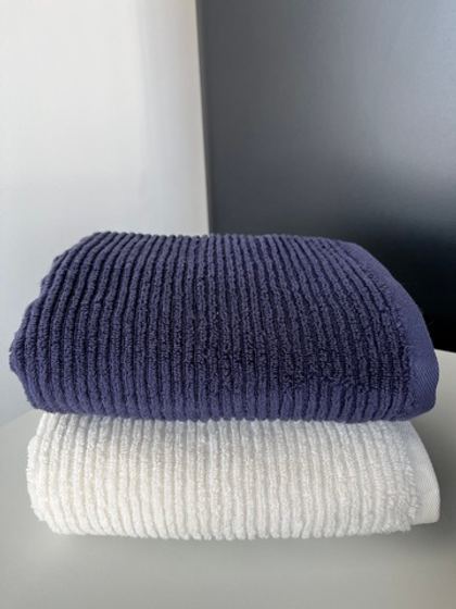 Полотенце 70х140 L'appartement Slim Ribbed синее