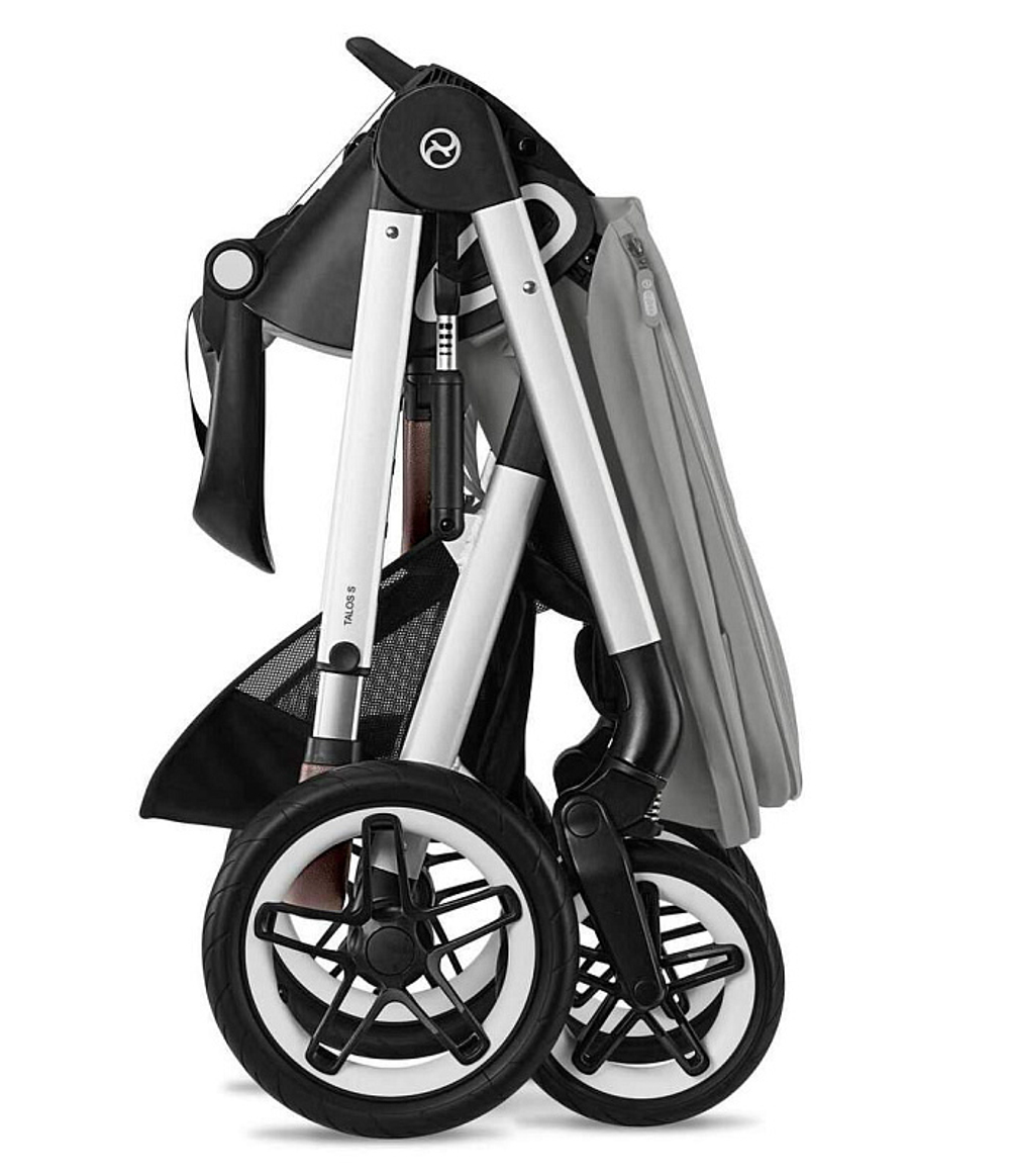 Коляска Cybex Talos S Lux SLV complete Cloud G Lava Grey 3 в 1 Stone Grey с дождевиками