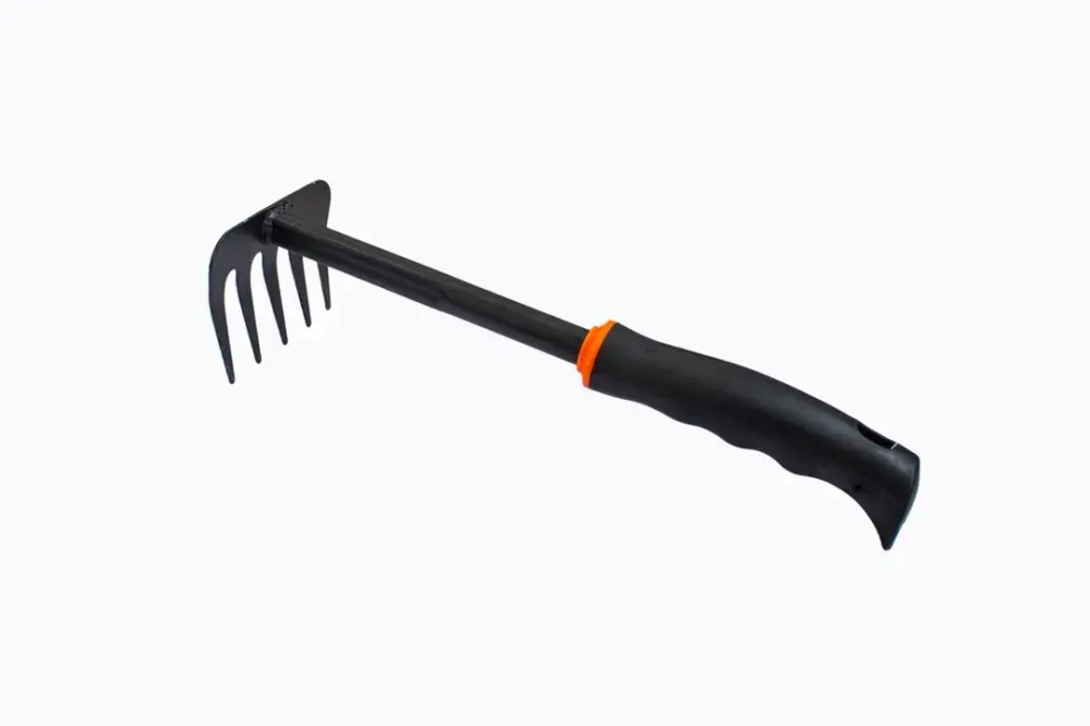 Грабли мини с пластиковой рукояткой(5-зуб., L-300мм) WMC TOOLS WMC-TG2103024-D