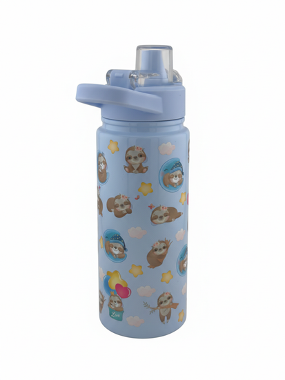 Термос детский 600 мл. с трубочкой Kamille KM 2164 с 3D рисунком