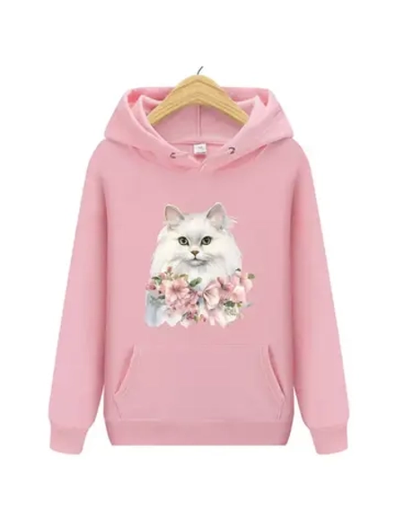 Термотрансфер "Белая кошечка", наклейка на одежду, 21х19