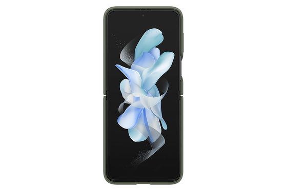 Чехол Samsung Silicone Cover with Ring для Z Flip 4 (EF-PF721TGEGRU) хаки