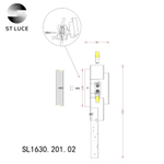 SL1630.201.02 Бра ST-Luce Золотистый/Прозрачный G9 2*3W