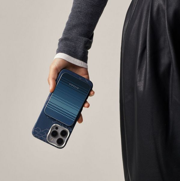Чехол Pitaka Tactile Woven для iPhone 16 Pro, Снежный день | Snowy Day