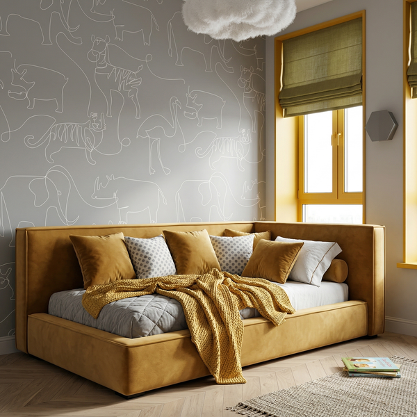 Представляем нашу новинку К46— универсальную стильную кровать-тахту, которая стирает границы между зоной отдыха и спальным местом.