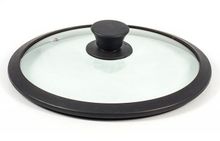 Крышка стеклянная с силиконовым ободом TimA 4822BL 22 см