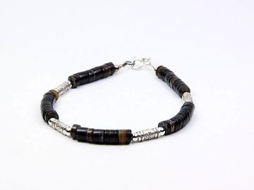 Браслет-фенька с серебром (22)