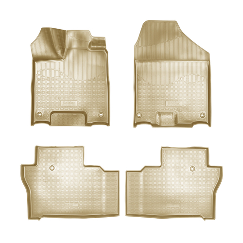 Ковры в салон Norplast/Unidec для Honda Pilot III (2015-), Бежевый, 5 мест, арт.NPA10-C30-700-B