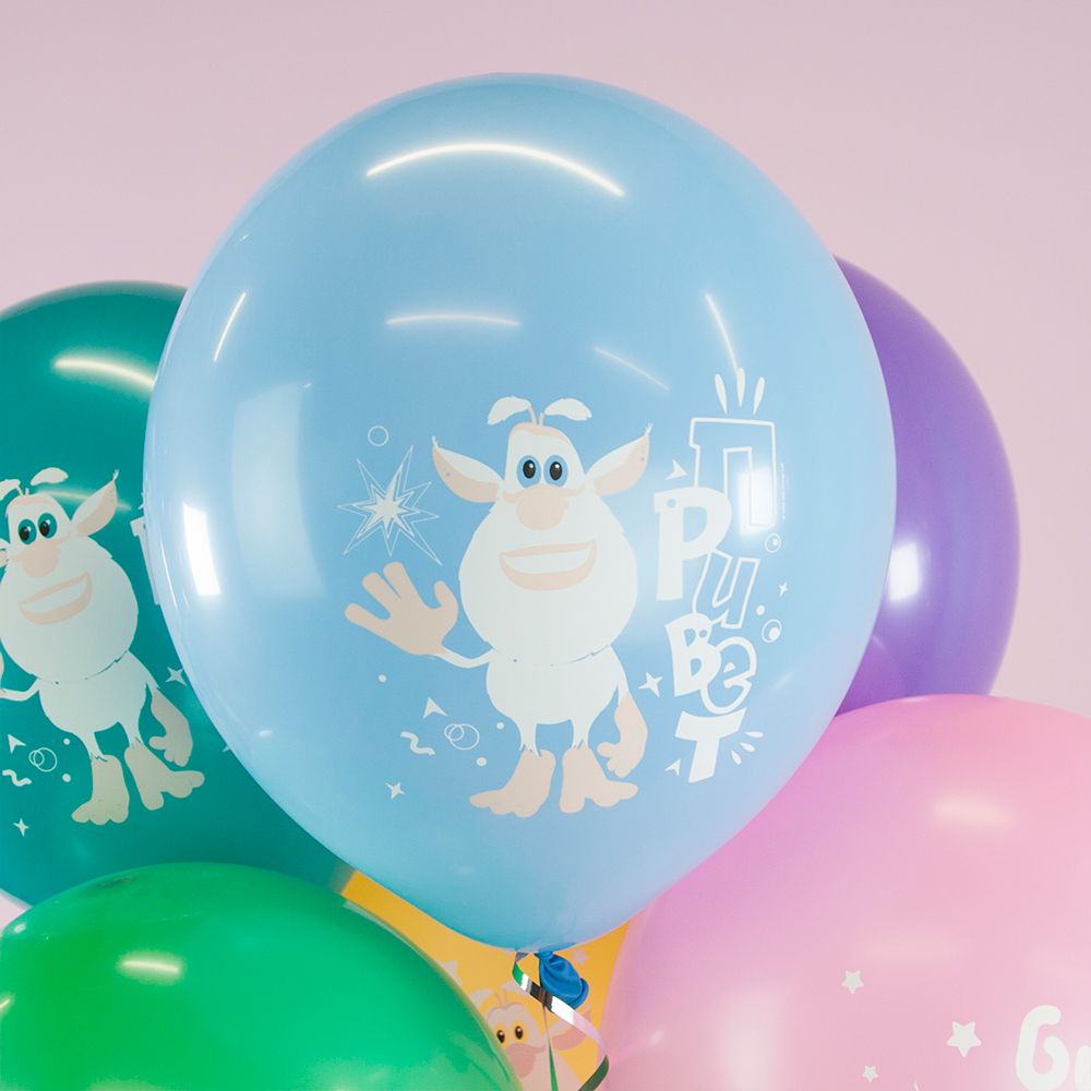 Воздушный Шар (12''/30 см) Буба, Ассорти, пастель, 1 ст, 25 шт.