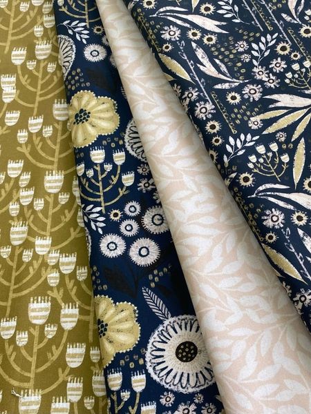 ПОЛНОЧНЫЕ ЦВЕТЫ #6, 100% хлопок Handmade Fabrics 7