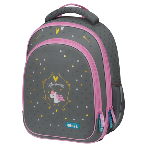Ранец Först F-Light "Little princess" 36*27*15см, 2 отделения, 2 кармана, анатоми