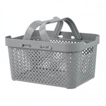 Корзина для хранения с ручками Plast Team Stockholm, 5 л серый шторм