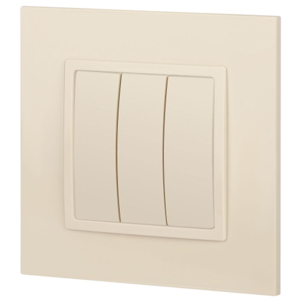 Выключатель ЭРА Elegance 14-1107-02 тройной 10АХ-250В IP20 слоновая кость