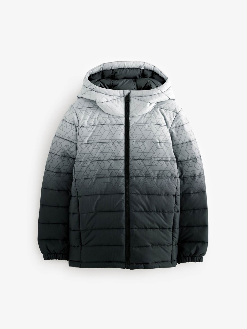 Куртка стеганая утепленная для мальчика Next Q51-547, Серый, Белый
