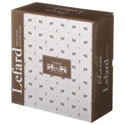 БЛЮДО ДВУХЪЯРУСНОЕ LEFARD "CHARM" 19*2,5 СМ/26*2,5 СМ (С ЗОЛОТОЙ ЛИНИЕЙ)