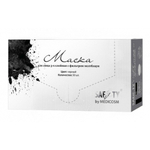 Маска 3-ехслойная (фильтр-мелтблаун) черная, Medicosm. Количество: 50 шт./уп.