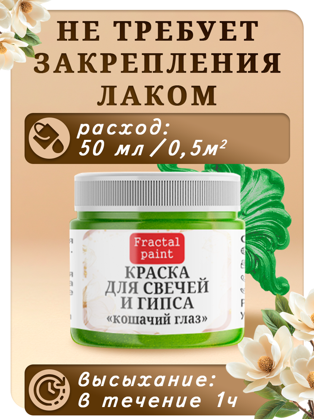 Краска для свечей и гипса «Кошачий глаз»