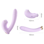 Сиреневый вибратор с возвратно-поступательными движениями и нагревом Minaka (Цвет: сиреневый)