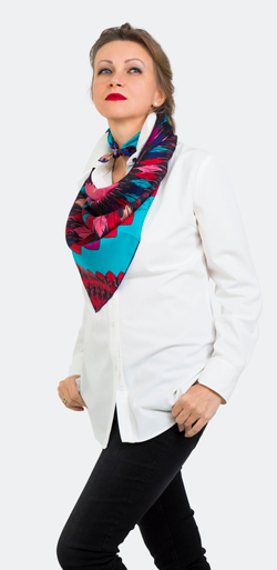 Платок 90х90 Petrusse Indiana Emeraude