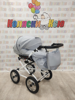 Коляска модульная Indigo Barbara Classic ba04 (св.серый)