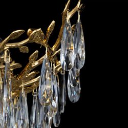 Citilux RITZ CL310082 Люстра хрустальная подвесная Золото