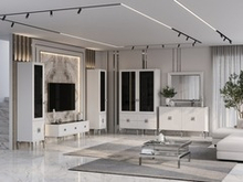 Тв тумба "Алия" серебро