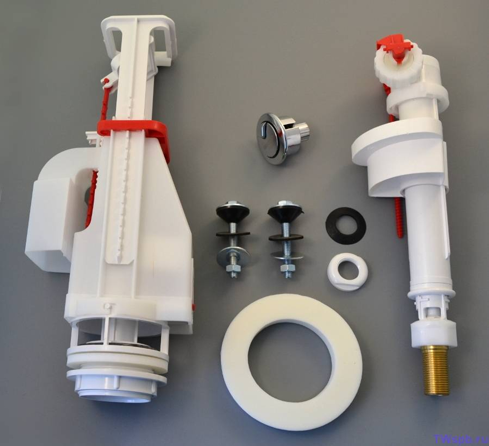 Alcaplast SA08ASK-1/2" Комплект арматуры нижний (2-кноп.) латунь