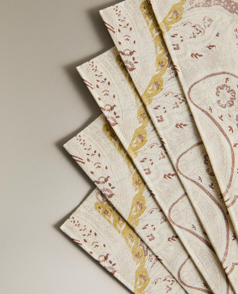 Бумажные салфетки Zara Home, бежевый, 20 шт., 1207/022