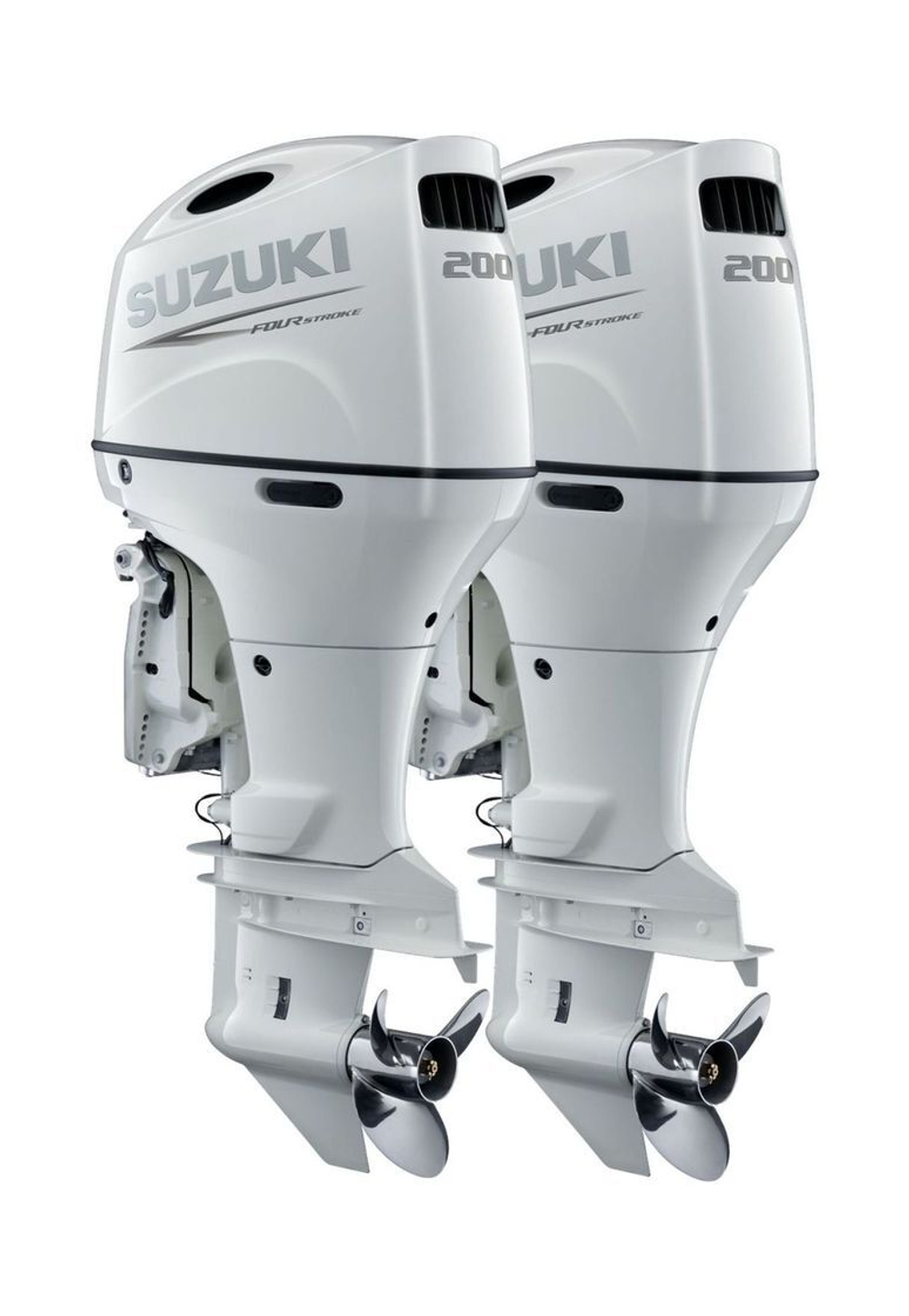 Спарка из 2 моторов Suzuki DF200APX, белые