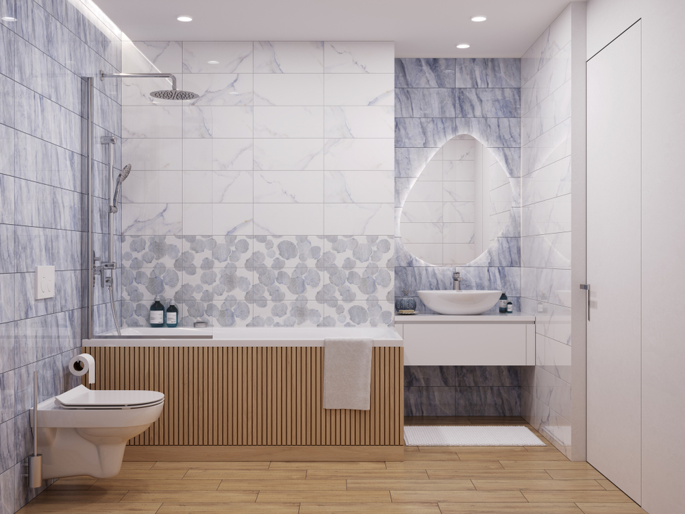 Плитка настенная Cersanit Mare 17461 20x44 см 1.144 м² глянцевая цвет белый