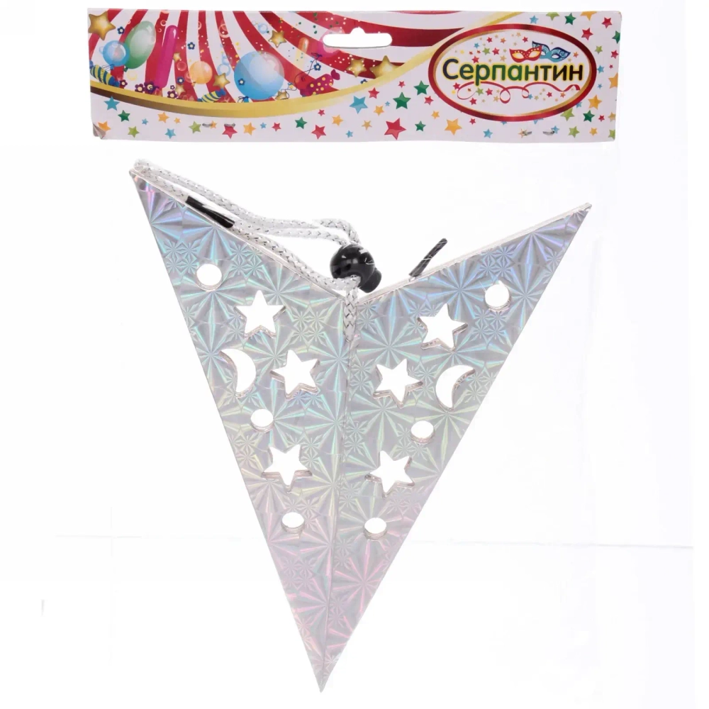 Украшение подвесное «Сияние звезды» 45 см, Серебро