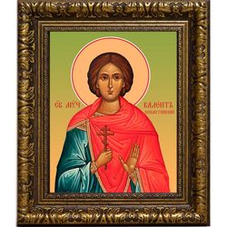 Валент Севастийский мученик. Икона на холсте.