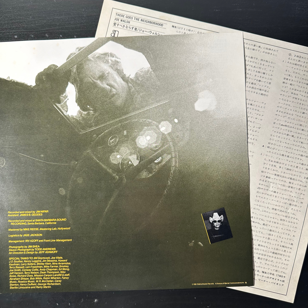 Joe Walsh ‎– There Goes The Neighborhood (Япония 1981г.)
