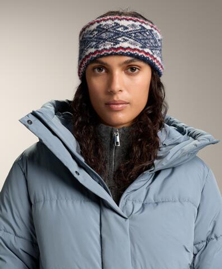 Oysho Жаккардовая повязка на голову, военно-морской