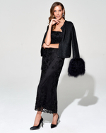 Корсетное платье с вышивкой стеклянным бисером