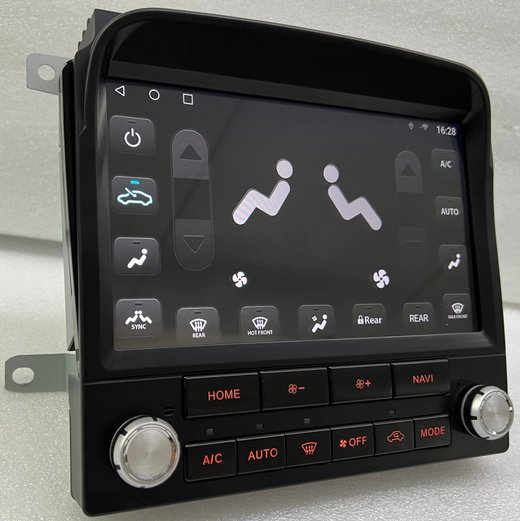 Магнитола для Toyota Land Cruiser 100, Lexus LX470 1998-2002 (климат на цветном экране) - Carmedia ZH-T1207 монитор 9", Android 12, 8Гб+128Гб, CarPlay, SIM-слот