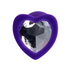 Анальная пробка с сердечком и кристаллом ToDo Diamond Heart(Ø2,8 см)
