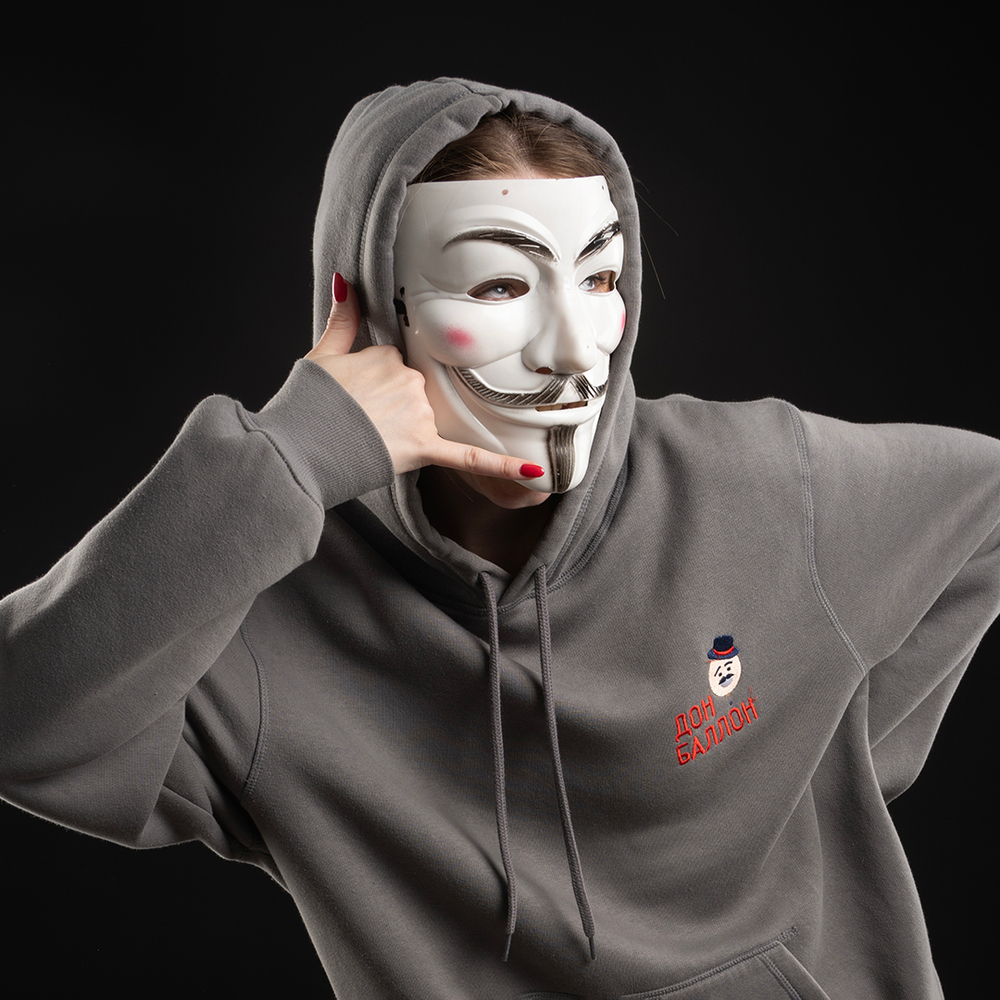 Карнавальная маска, Аноним, Белый, 20*17 см