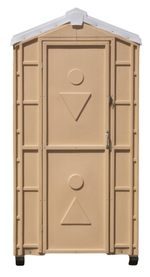 Туалетная Кабина  «Люкс Стандарт Мд» в сборе Экомарка  деревянный поддон T-5 (1200x1100x2200см;80кг;красный кирпичный) - арт.561376