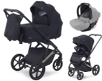 Детская коляска Rant Garda 3 в 1 с автокреслом Cruise Grey Black