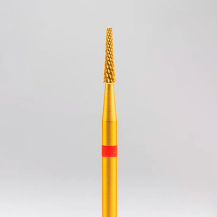 Фреза твердосплавная конус красный для левшей, Ф-Фреза (304902L)