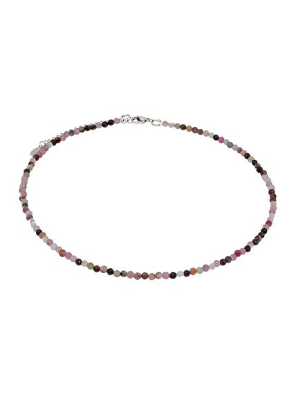 Фото чокер из турмалина 2165/3_турмалин на белом фоне анфас