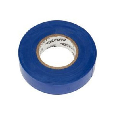 Изолента ПВХ KRANZ профессиональная, 0.18х19 мм, 20 м, синяя
