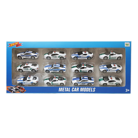 Набор машинок  Police Alloy 12 шт